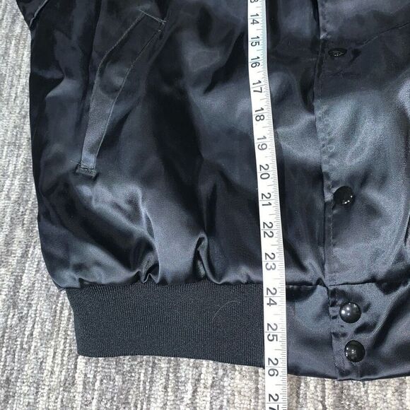 West Ark Mens Size XXL Snap Front Bomber Jacket Black Square Dance Made in USA - Picture 4 of 5